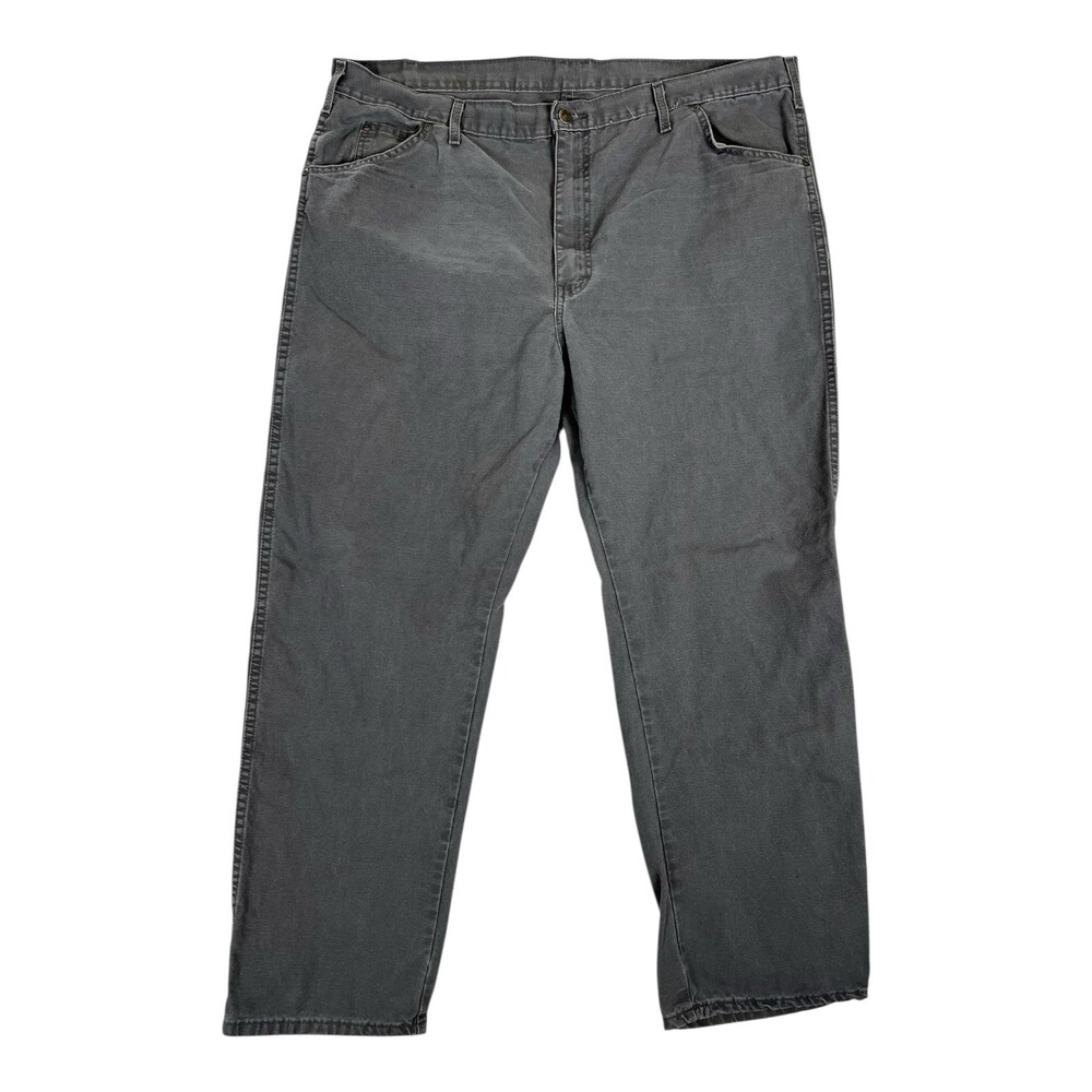 Dickies Carpenter Pants Size 42x30 Gray Relaxed Fit Heavyweight Duck Workwear